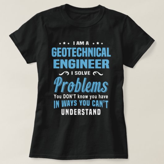 Geotechnisch ingenieur t-shirt (Design voorkant)