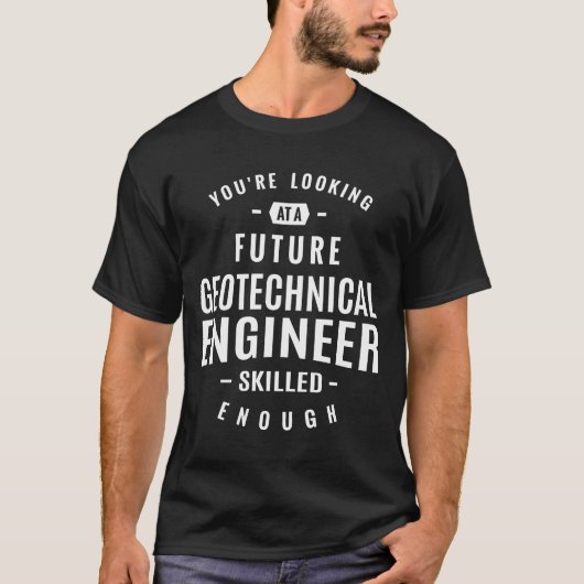 Geotechnisch ingenieur t-shirt (Voorkant)