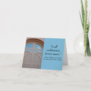 Geothe Quote Architecture Degree Kaart