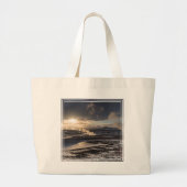 Geothermisch winterlandschap grote tote bag (Voorkant)