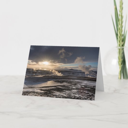 Geothermisch winterlandschap kaart (Voorkant)