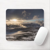 Geothermisch winterlandschap muismat (Met muis)