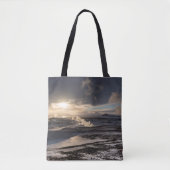 Geothermisch winterlandschap tote bag (Voorkant)