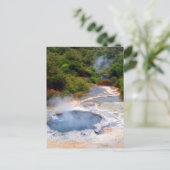 Geothermische activiteit nabij Rotorua, Nieuw-Zeel Briefkaart (Staand voorkant)