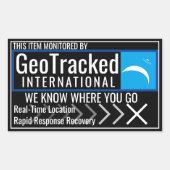 GeoTracked Sticker (Voorkant)