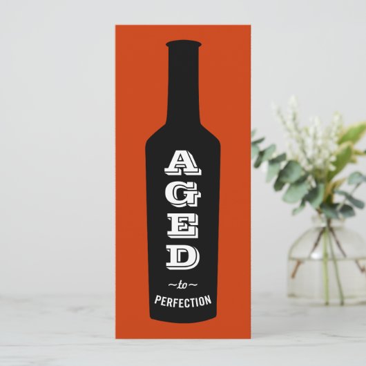 Geoud tot Perfection Birthday Party Invitation Kaart (Staand voorkant)