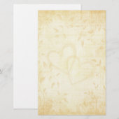 geouderde papieren bruiloften briefpapier (Voorkant / Achterkant)
