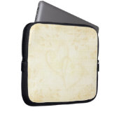geouderde papieren bruiloften laptop sleeve (Voorkant Rechts)
