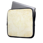 geouderde papieren bruiloften laptop sleeve (Voorkant Links)