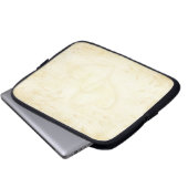 geouderde papieren bruiloften laptop sleeve (Voorkant onderkant)