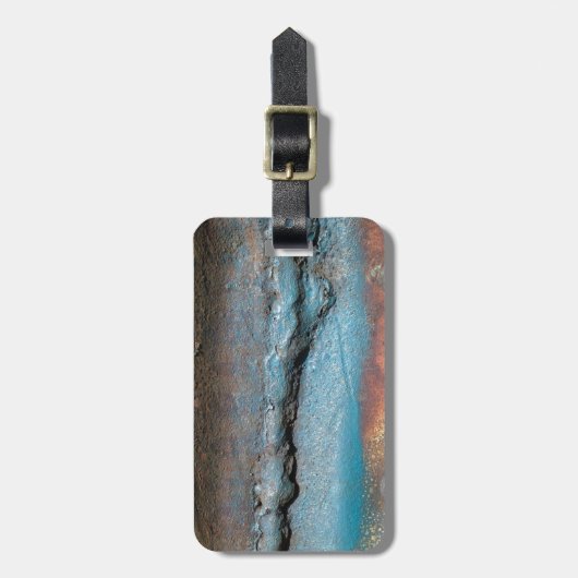 Geoxideerd metaal bagagelabel (Voorkant verticaal)