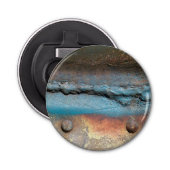 Geoxideerd metaal button flesopener (Voorkant)