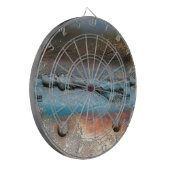 Geoxideerd metaal dartbord (Voorkant Links)