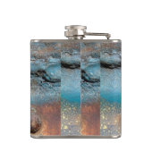 Geoxideerd metaal heupfles (Achterkant)