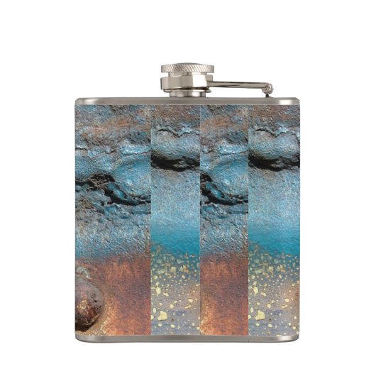 Geoxideerd metaal heupfles (Achterkant)