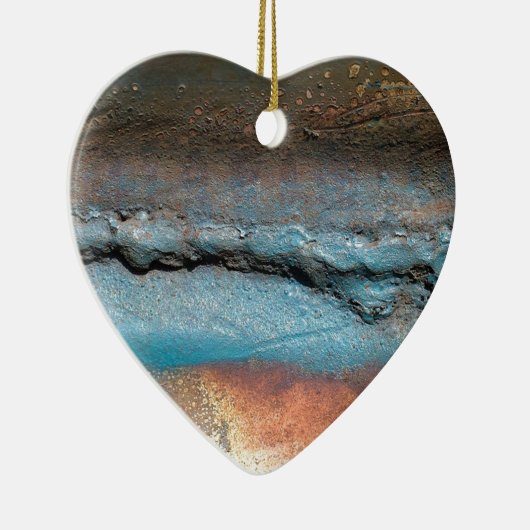 Geoxideerd metaal keramisch ornament (Rechts)