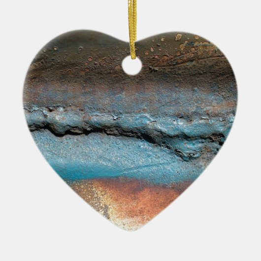 Geoxideerd metaal keramisch ornament (Voorkant)