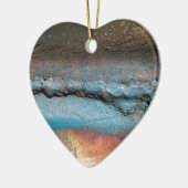 Geoxideerd metaal keramisch ornament (Links)