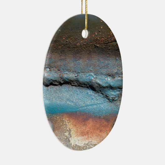 Geoxideerd metaal keramisch ornament (Rechts)