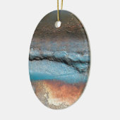 Geoxideerd metaal keramisch ornament (Links)