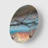 Geoxideerd metaal ronde klok (Hoek)