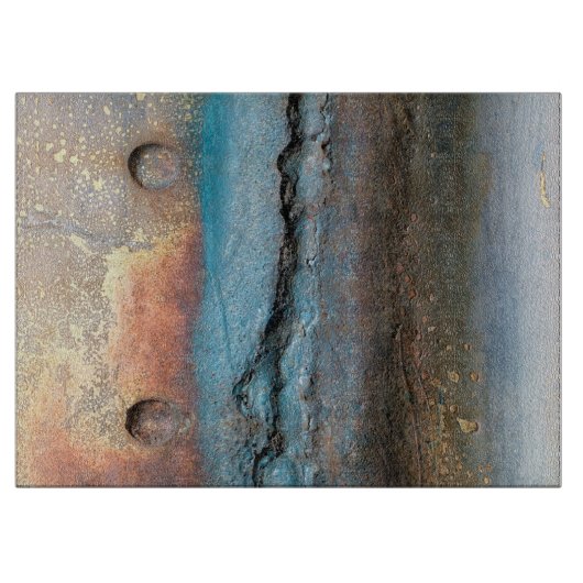 Geoxideerd metaal snijplank (Voorkant)