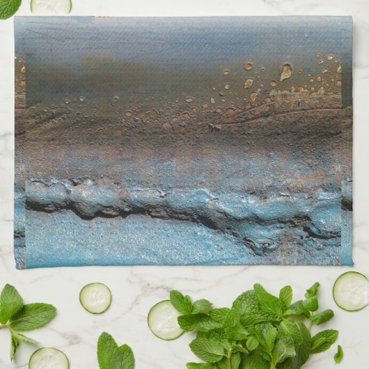 Geoxideerd metaal theedoek (Gevouwen)