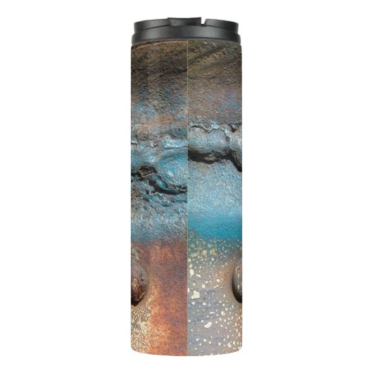 Geoxideerd metaal thermosbeker (Achterkant)