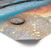 Geoxideerde metalen paal poster (Hoek)