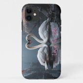 Gepaarde zwanen op het water Case-Mate iPhone case (Achterkant)