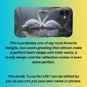 Gepaarde zwanen op het water Case-Mate iPhone case