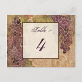 Gepaasde wijnbouw Tabelnummer Kaart (Voorkant)