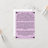 Gepaat voor mijn kinderkaart kaart (Voorkant / Achterkant in situ)