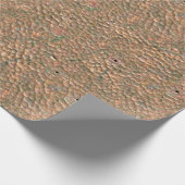 Gepagneerd koperen omslagpapier cadeaupapier (Hoek)