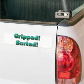 Gepakt! Gesorteerd! Bumpersticker (Op Truck)