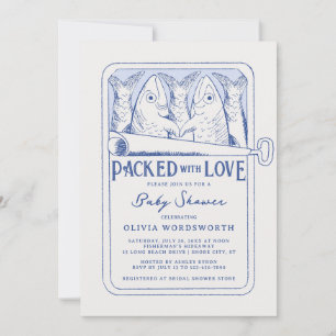 Gepakt met Liefde Visser Kern Baby Shower Kaart