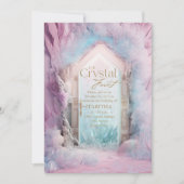 Gepantseerd Crystal Garden Magical Fantasy Birthda Kaart (Voorkant)