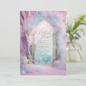 Gepantseerd Crystal Garden Magical Fantasy Birthda Kaart (Staand voorkant)