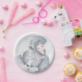 Gepantserd Beer en meisjeskerst Papieren Bordje (Feest)