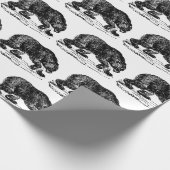 gepantserde beer cadeaupapier (Hoek)