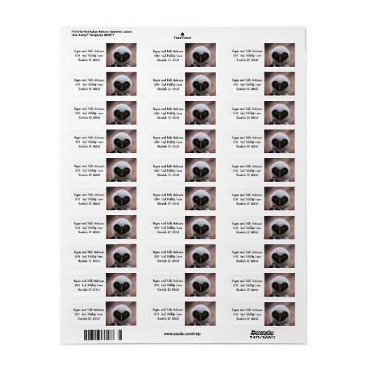 Gepantserde boomkorren etiket (Full Sheet)