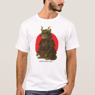 Gepantserde Cat Warrior Illustratie T-shirt
