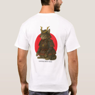 Gepantserde Cat Warrior Illustratie T-shirt