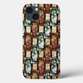 Gepantserde en gespikkelde bruine, rechthoekige st Case-Mate iPhone case