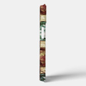 Gepantserde en gespikkelde bruine, rechthoekige st Case-Mate iPhone case (Achterkant / Rechts)