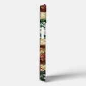 Gepantserde en gespikkelde bruine, rechthoekige st Case-Mate iPhone case (Achterkant / Rechts)