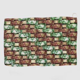 Gepantserde en gespikkelde bruine, rechthoekige st golfhanddoek