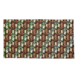 Gepantserde en gespikkelde bruine, rechthoekige st kussensloop