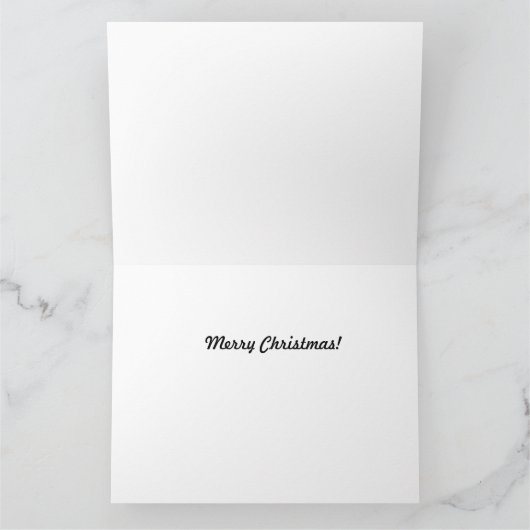 Gepantserde Kerstman Kaart (Binnen)