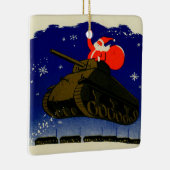 Gepantserde Kerstman Keramisch Ornament (Rechts)